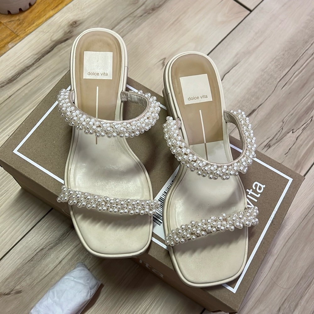 Dolce Vita River Pearl Vanilla Bridal Shoe